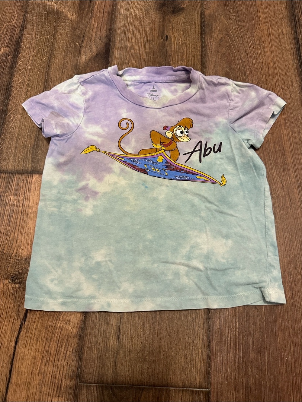 Disney Abu Tie-Dye Tee in Purple & Light Blue